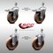 Service Caster 5 Inch SS High Temp Glass Filled Nylon 12mm Stem Caster Lock Brake SCC, 2PK SCC-SSTSTTL20S514-GFNSHT-M1215-2-S-2 - alternate 4